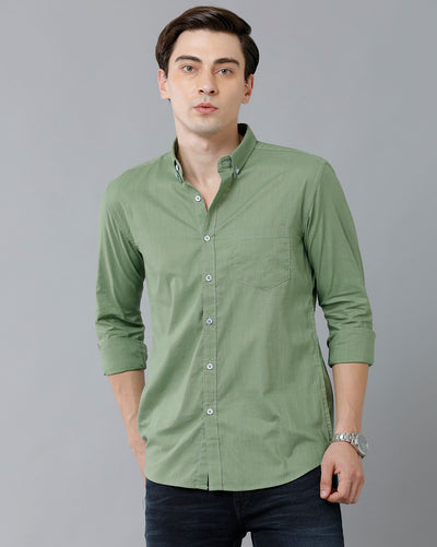 Green casual shirt