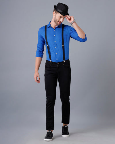 Mens blue formal shirt